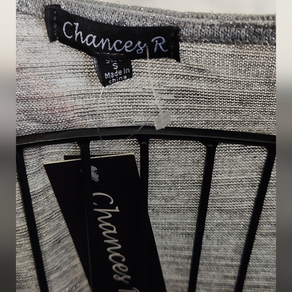 Chances R Women's Top - Size S -  Metallic Top - NWT - Picture 5 of 5